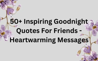 50+ Inspiring Goodnight Quotes For Friends – Heartwarming Messages