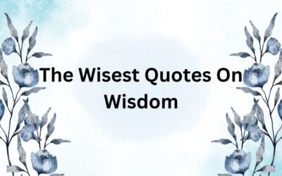 The Wisest Quotes On Wisdom