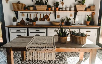 Creating the Perfect Black and White Kitchen Boho Style
