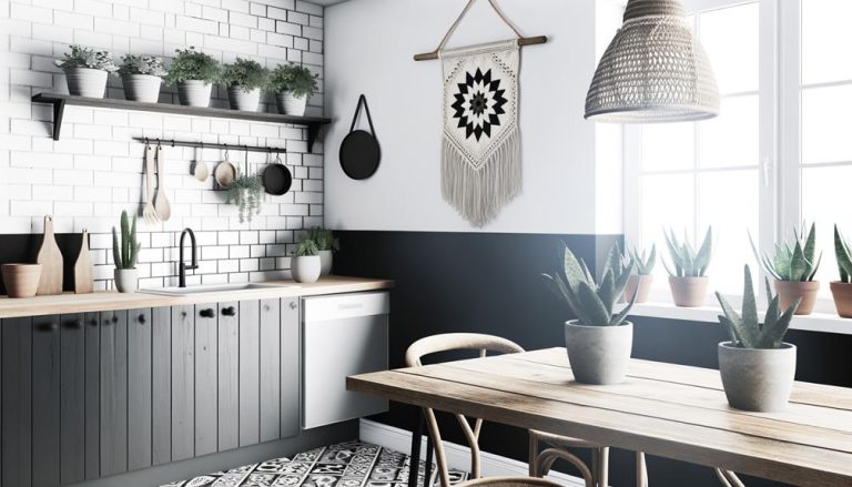 Creating the Perfect Black and White Kitchen Boho Style - Colorado Moms