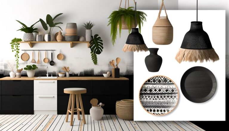 Creating the Perfect Black and White Kitchen Boho Style - Colorado Moms