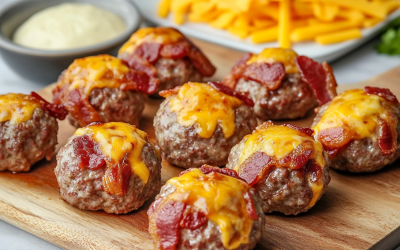 Bacon Cheeseburger Garlic Balls: The Ultimate Flavor-Packed Snack