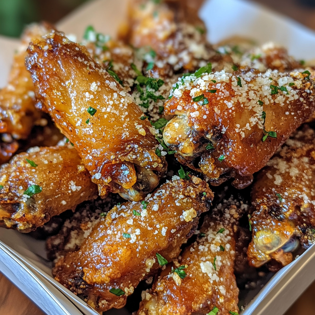 crispy garlic parmesan wings