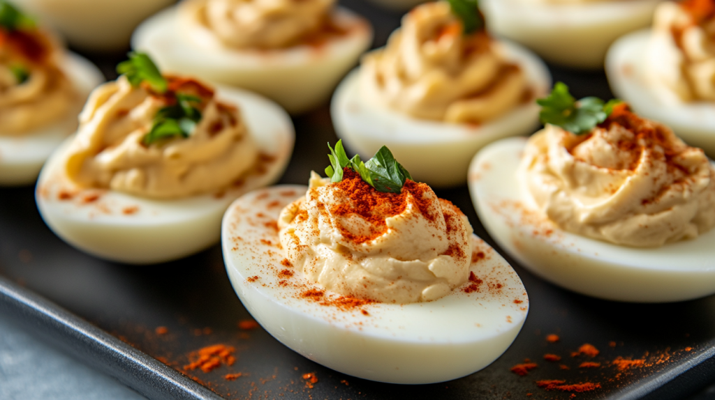 deviled eggs blt sliders