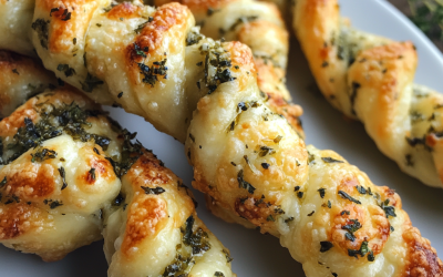 Cheese and Herb Twists: A Crispy, Flavorful Snack for Any Occasion