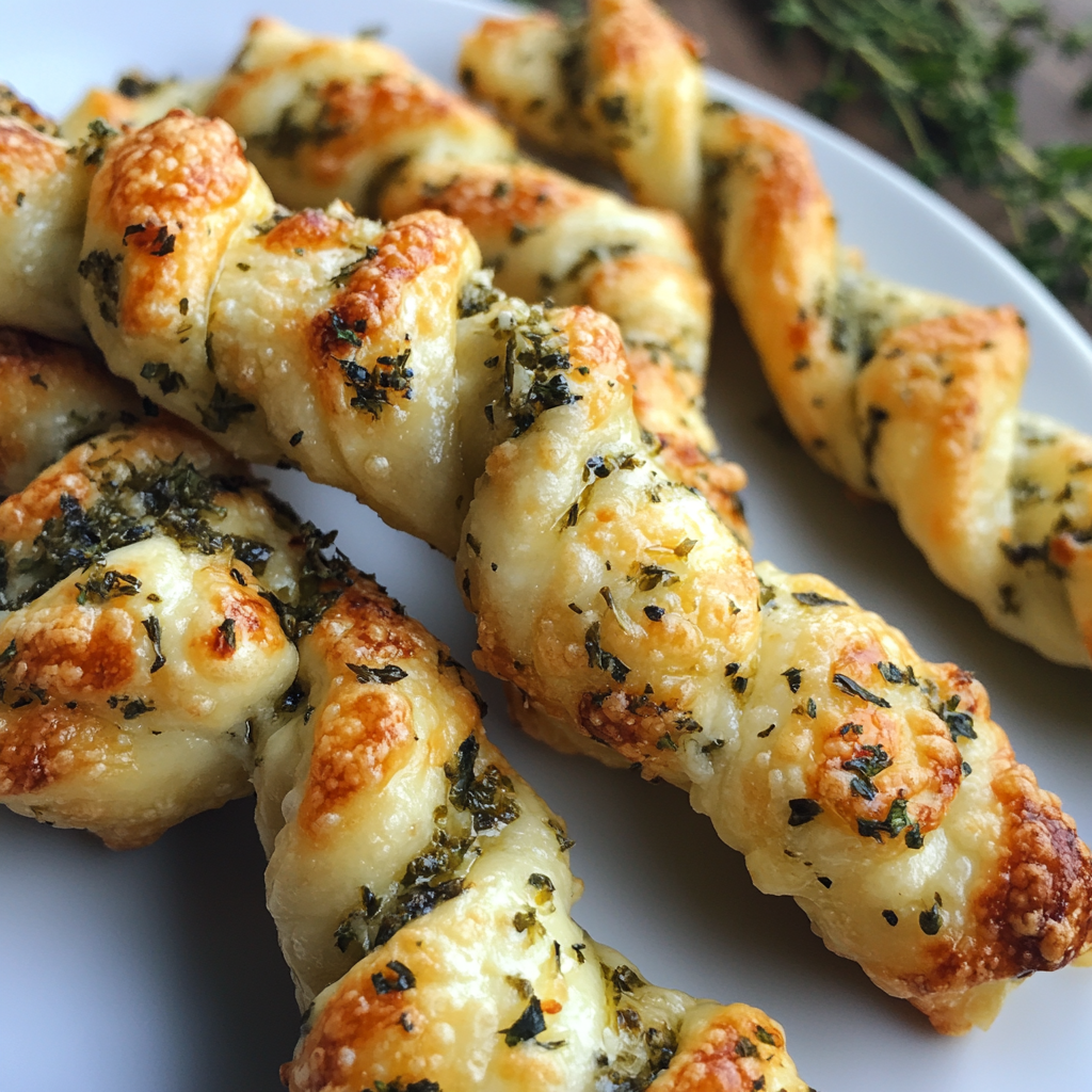 cheese and herb twists