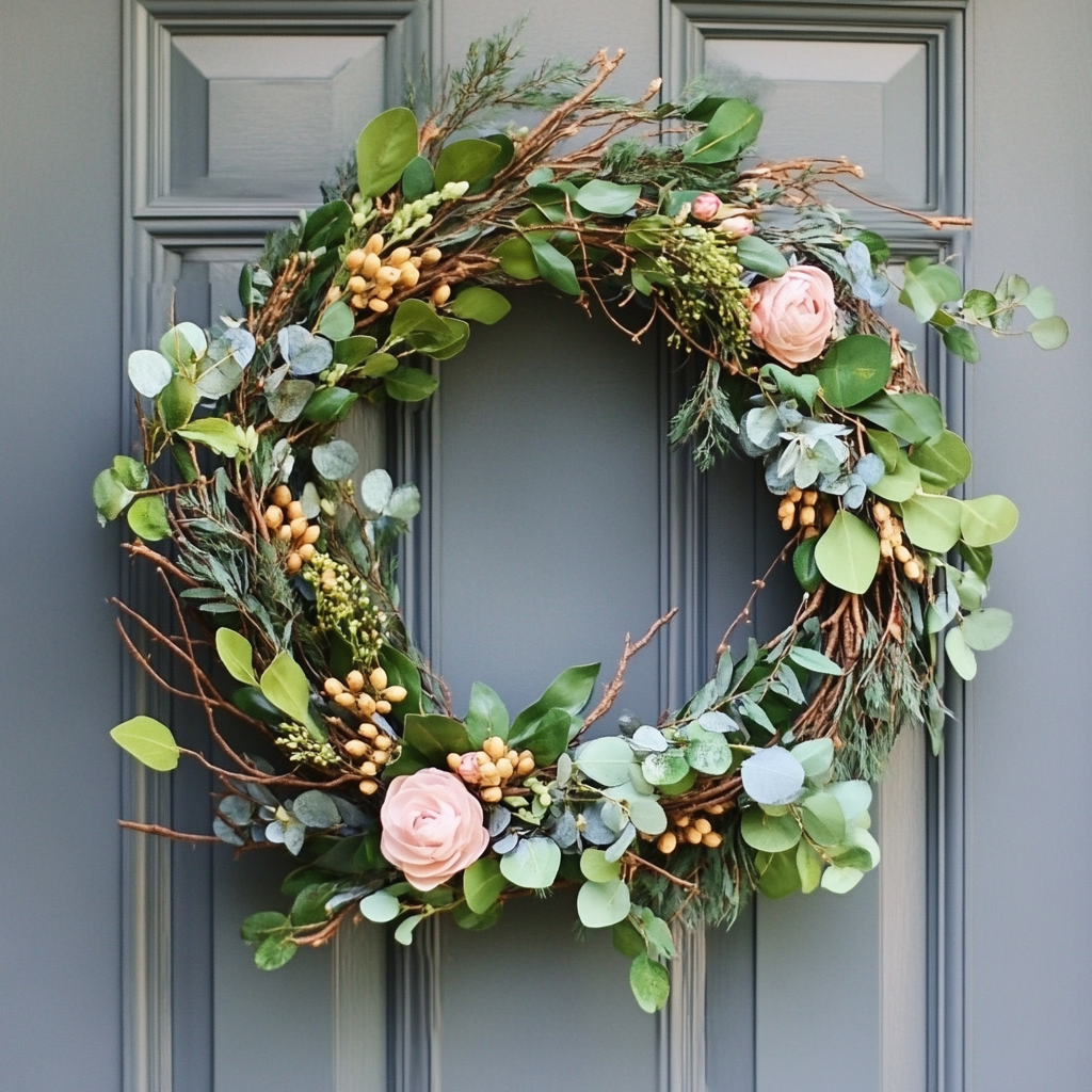 spring wreaths for front door diy