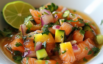 Chilled Salmon Ceviche: A Refreshing and Flavorful Delight