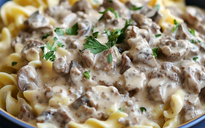 Ground Beef Stroganoff: A Quick and Creamy Comfort Meal
