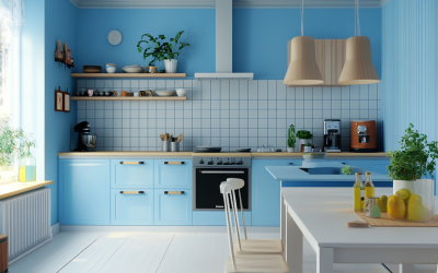 Kitchen with Blue Tiles: A Stylish and Timeless Choice