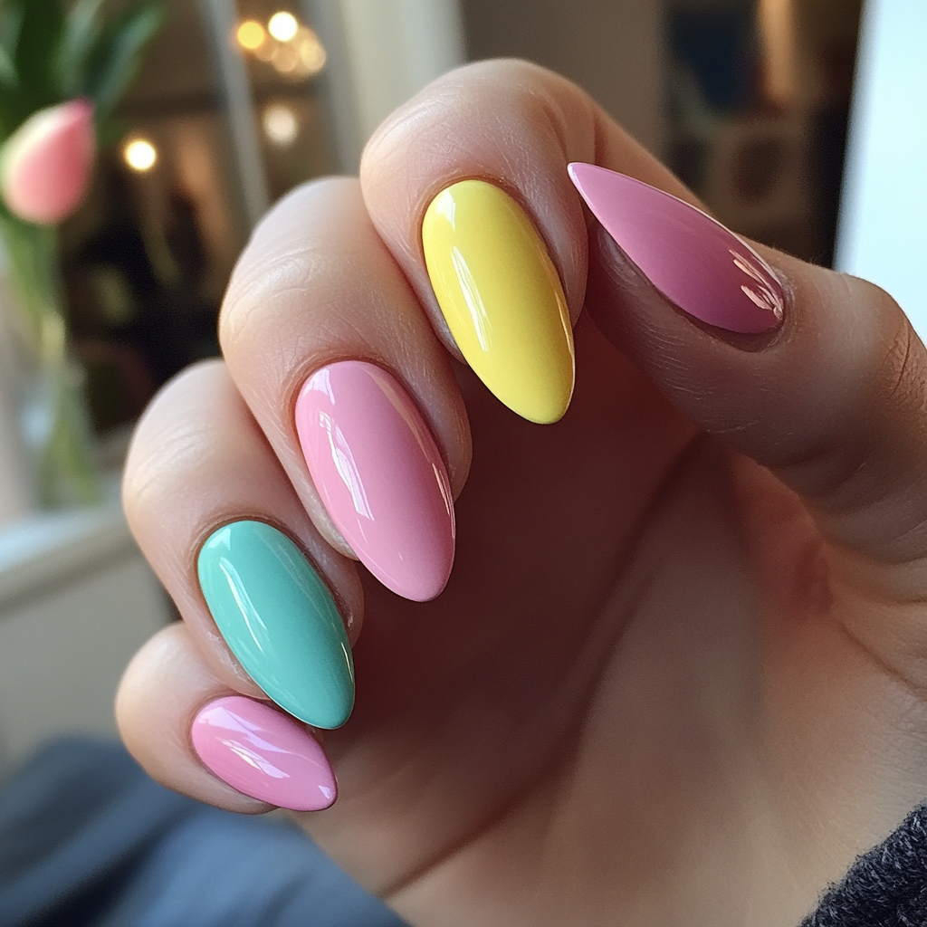 spring nails pastel