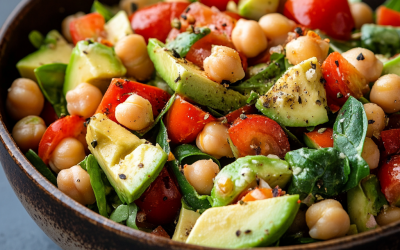 Chickpea and Avocado Spring Salad