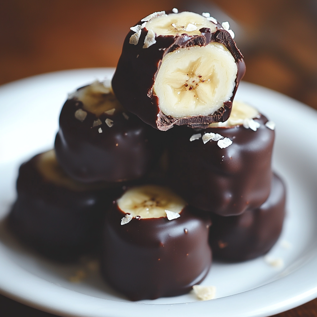 chocolate covered banana bites