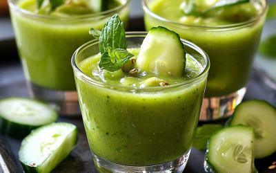 Cucumber Avocado Gazpacho Shooters: A Refreshing Summer Delight