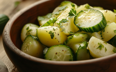 Cucumber Avocado Salad with Lemon Dressing: A Crisp, Creamy, Clean-Eating Favorite