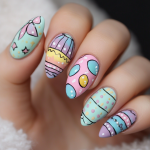 easter egg nails