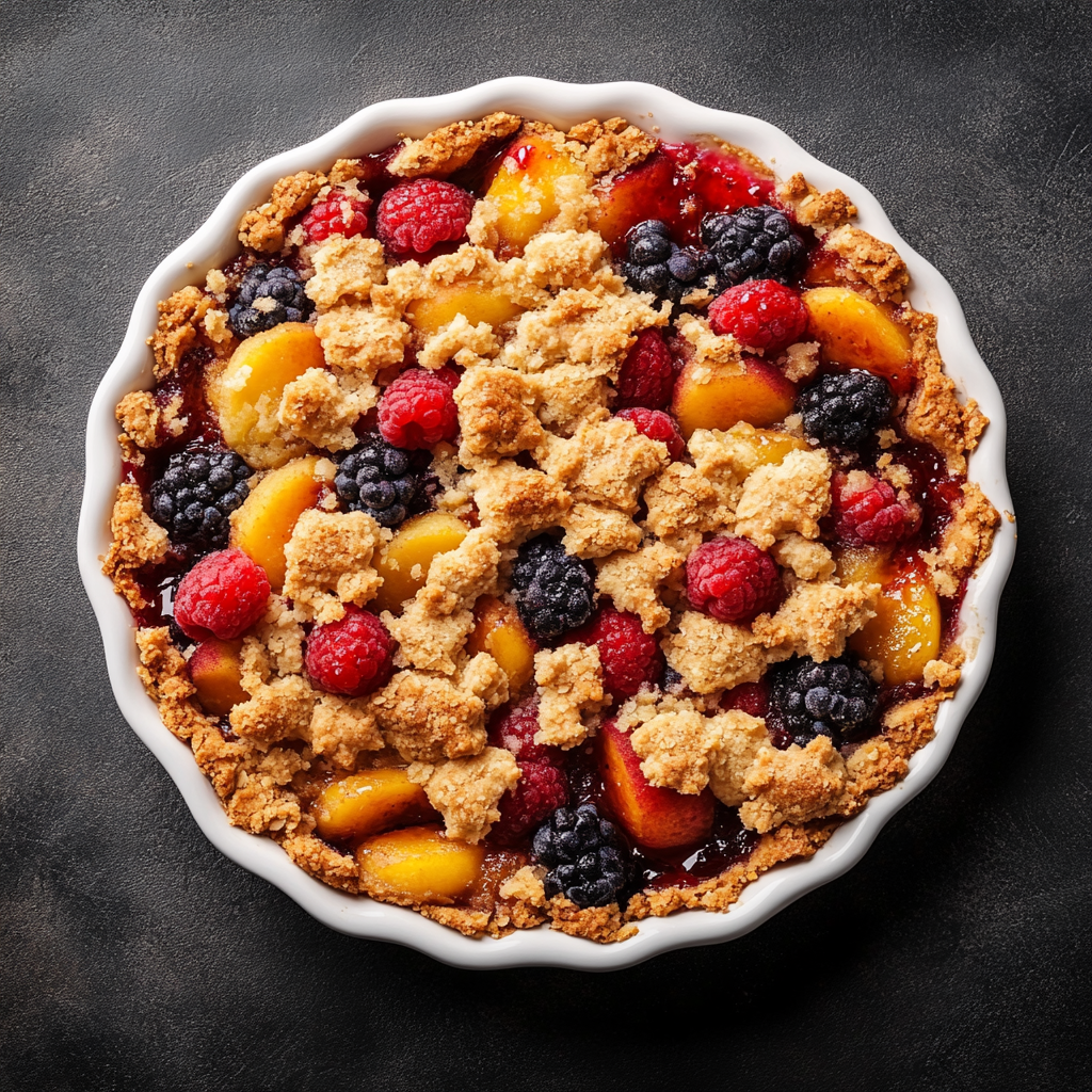 fruit crumbles or cobblers