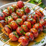 grilled strawberry skewers