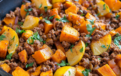 Ground Beef and Sweet Potato Skillet: A Hearty One-Pan Wonder