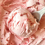homemade strawberry ice cream