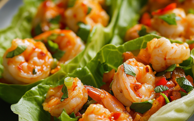 Spicy Shrimp Lettuce Wraps: A Flavorful and Fresh Delight