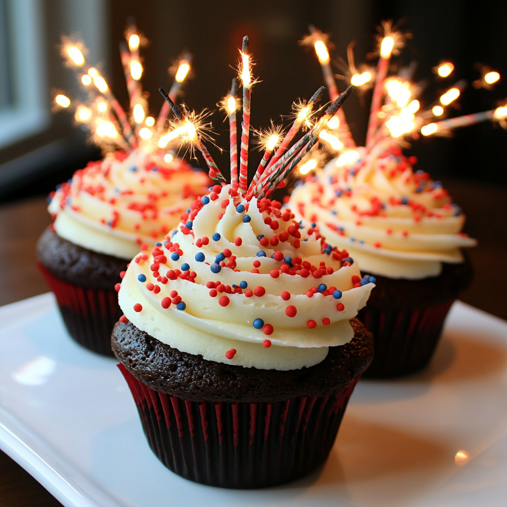 firecracker cupcakes