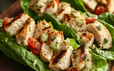 Grilled Chicken Caesar Lettuce Wraps: A Fresh Twist on a Classic Favorite