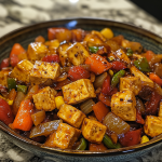 spicy szechuan tofu and vegetables