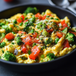 veggie packed scrambled eggs